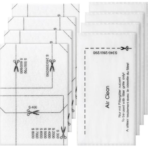 Staubsauger Filter für Miele, 4pcs Motorschutzfilter und 4pcs Staubsaugerfilter Staubsaugerfilter Set kompatibel mit Miele Complete C1/2/3, Compact C1/2, Classic C1, Dynamic U1, S200-S899, S2000-S8999 (1/5)