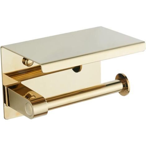 Toilettenpapierhalter, Edelstahl 304, Wandrollenpapierhalter für die Hoteldekoration (Gold) (1/5)