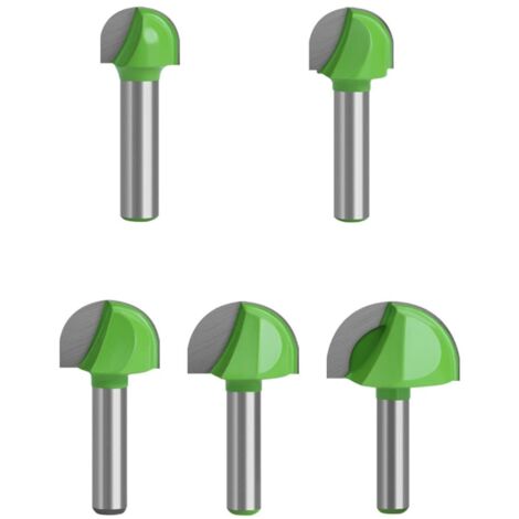 5 Stücke 8 mm Schaft Rund Nase Cove Core Box Fräser Hartmetall Oberfräser Hohlkehlfräser Kugelfräser Holzbearbeitung Fräser (Ø 16/18/22/25/32 mm) (1/5)