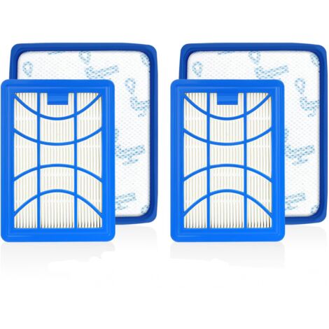 2 stück filter für philips powerpro expert fc9729 fc9741 fc9742 fc9743 fc9744 fc9745 fc9746 staubsauger ersatzfilter ersatzteile zubehör power cyclone 8 filter,ersetzt fc8003/01 fc6042/01 (1/4)