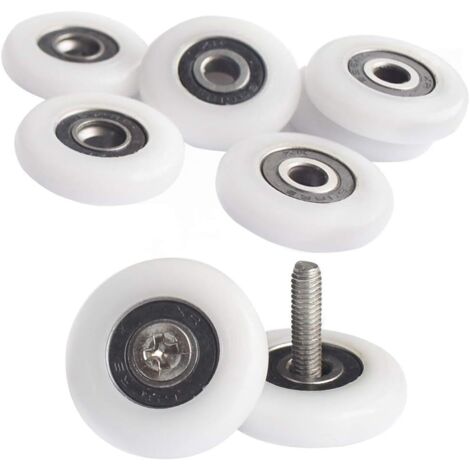 Stück Duschrollen – Rollen für Duschtüren – 25 mm – Rollen für Duschkabinen (1/3)