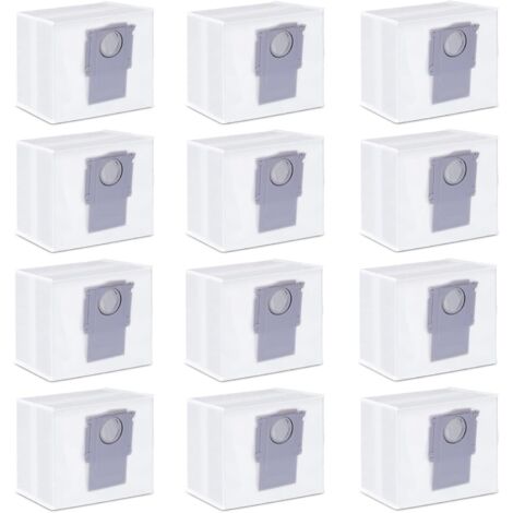 12 Stück Staubbeutel für Roborock S8+ / S8 Pro Ultra / S7 MaxV Ultra / S7 Pro Ultra / Q7+ / Q7 Max+ / Q5+ Saugroboter Absaugstation, 3L Großer Kapazität Ersatzbeutel Zubehör Staubsaugerbeutel (1/5)