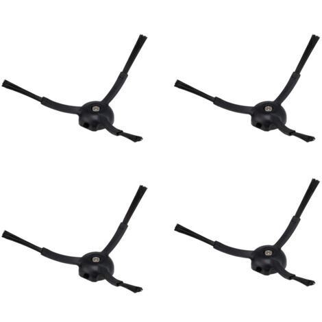 Original Zubehör,Silikon Seitenbürsten für Staubsauger der Serien Q Revo/Q7 Max/Q8 Max/S7 Max Ultra/S7 Maxv Ultra/S7 Pro Ultra/S8 Pro Ultra/Q5 Pro+, 4er Pack(Schwarz) (1/5)