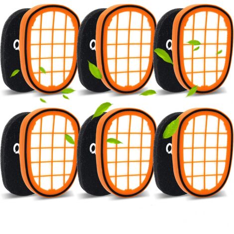 6 Stück Filter für Philips SpeedPro Max Akkusauger,FC5005/01 Ersatzfilter Zubehör für Philips FC6812 FC6813 FC6822 FC6823 FC6826 FC6723/01 FC6901-FC6904 XC7042/01 XC8045/01 XC8147/01 (1/5)