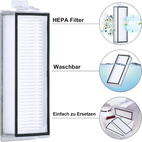 6er-Pack Hepa-Filter Für Roborock Q5/Q7/Q8/T8 | Waschbar & Wiederverwendbar – Ersatzfilter Für Saugroboter