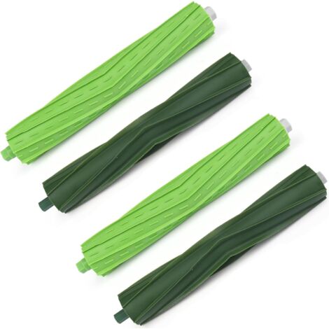 2 Set Rollen Bürste für iRobot, Bürsten Ersatzteile für iRobot E Serie E5 E6 i Serie i7 i7+ i7 Plus i3 i3+ Robotik 4 Gummibürsten (1/5)