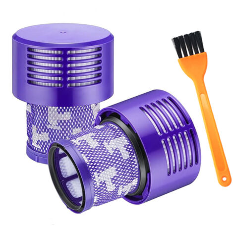 2er-Pack waschbarer, wiederverwendbarer Ersatzfilter für Dyson V10 Cyclone Animal Absolute Motorhead Total Clean Pro Extra Akku-Staubsauger mit Reinigungsbürste (1/5)