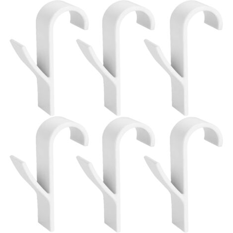 6 Stück Haken für Rundheizkörper, Handtuchhalter Heizkörper, Mehrzweckhaken für Rundheizkörper, Handtuchhalter Heizung, ABS Haken Heizung Badheizkörper für alle Standard Heizkörper, Weiß (1/5)
