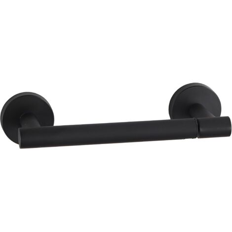Toilettenpapierhalter, Toilettenpapierhalter aus Edelstahl 304, Wandmontage, Schwarz (1/5)