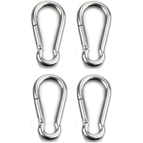 Karabinerhaken 304 Edelstahl Sonnensegel Zubehör Edelstahl karabiner Sonnenschutz Befestigung Segel Sonnensegel Hängematten Boxsack Camping Angeln Wandern (1/5)