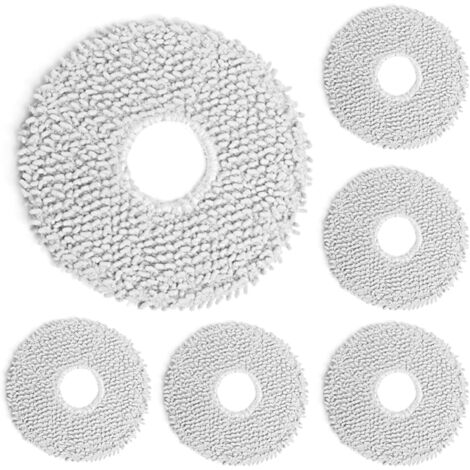 6 Stück Wischtücher Ersatzteile für Dreametech L10s Pro / L10 Ultra / L10s Ultra/ X10+ Staubsauger, Waschbaren Mikrofaser Nasses Wisch-Pads Zubehör (1/5)