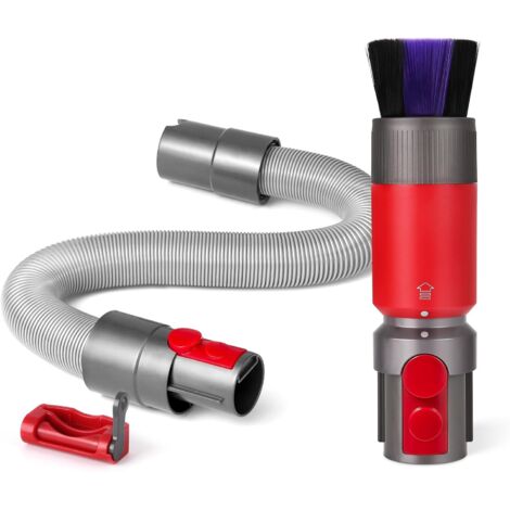 Staubbürste + flexibler Verlängerungsschlauch + Riegel, kompatibel mit Dyson V7 V8 V10 V11 V15 Staubsauger, kratzfeste Staubborsten, Staubbürste, kabellose Staubsauger-Ersatzteile (1/5)