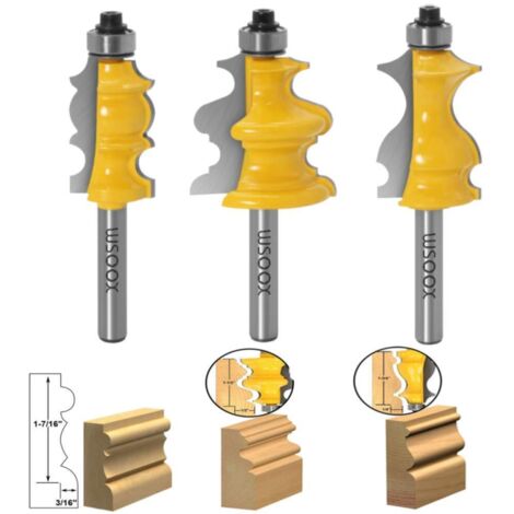 Produktbild von 6-teiliger Schaftfräser-Set – 8mm Schaft, Hartmetall, 10–30mm, Für Holz, MDF, CNC & Oberfräse