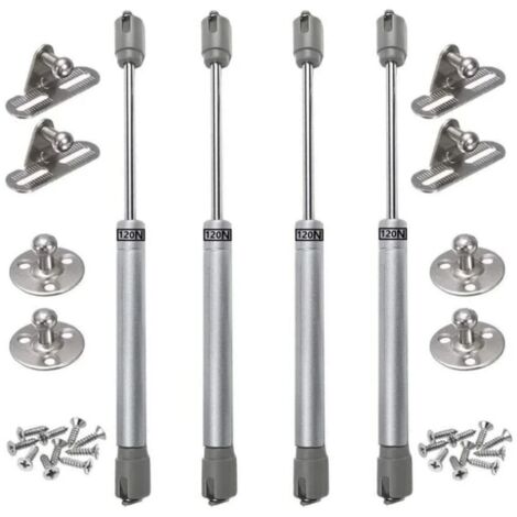4PCS Vérins à Gaz 120N Pour Porte Armoire Cuisine - Ressort Amortisseur Hydraulique Bras Pneumatique De Levage Lot De 4 99151671 4PCS Vérins à Gaz 120N Pour Porte Armoire Cuisine - Ressort Amortisseur Hydraulique Bras Pneumatique De Levage Lot De 4 99151671
