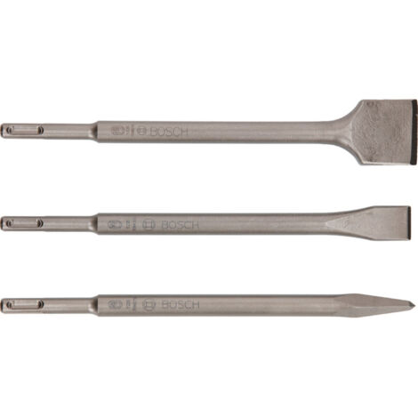 Bosch Accessories 2607019457 Promoline Meißel-Set 3teilig  Gesamtlänge 250 mm SDS-Plus 1 Set