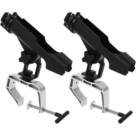 Angelrutenhalter Boot Reling, 360°-Drehung Rutenhalter Boot Klemme
