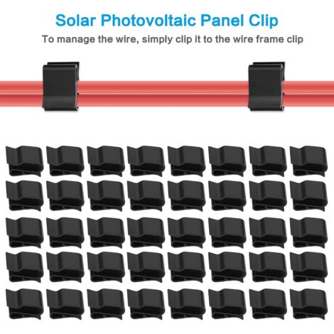 Uenhoy 30 Stück Solarpanel-Drahtclips Edelstahl Anhänger Rahmen Draht Clips 2,3 cm Länge Doppeldraht Clips Uenhoy 30 Stück Solarpanel-Drahtclips Edelstahl Anhänger Rahmen Draht Clips 2,3 cm Länge Doppeldraht Clips
