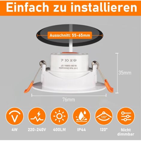 Flache Led Einbaustrahler Dimmbar