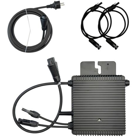 Pack Hoymiles HMS-500W-1T Micro-onduleur 500W – WiFi & Bluetooth – Pour 1 Panneau Solaire + Câble AC Plug&Play HMS 5m + 2 Rallonges Staubli MC4 1m