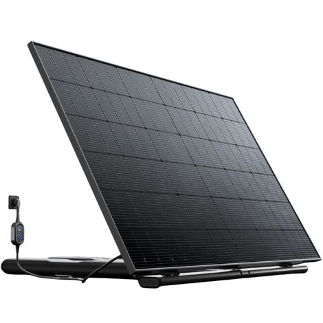 Station Solaire 435W – Kit Plug & Play – Micro-onduleur Solenso, Pied Prémonté + Prise Intelligente – Suivi via Application Mobile