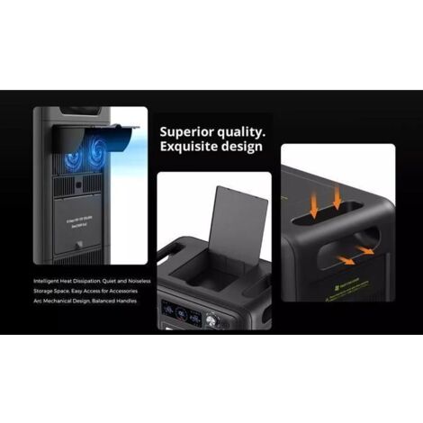 AFERIY Generatore Portatile 1200W 1248Wh LiFePO4 + 2 Pannelli Solari 200W - Campeggio