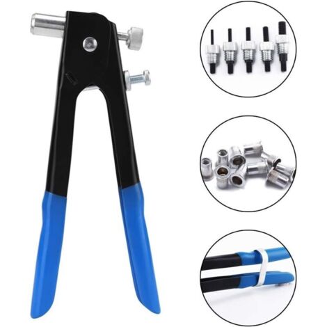 Pince Riveteuse à Deux Mains Pince à River 2 Mains Avec Bac Récupérateur De Rivets – AUTOBEST – Pour Rivets De 3.2 à 6.4 Mm