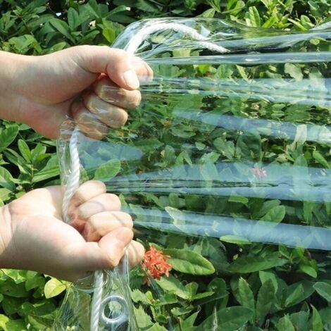 Bâche transparente imperméable - avec trous - housse de mobilier de jardin - usage