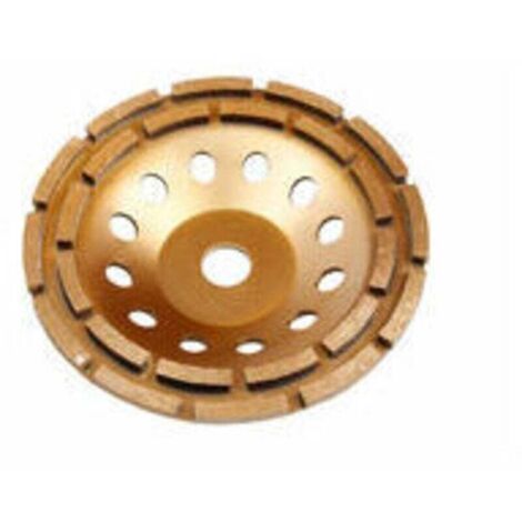 APLUS Meule Diamantée 230 Mm Double Rangée - Disque Pour Béton, Pierre, Maçonnerie Et Carrelage