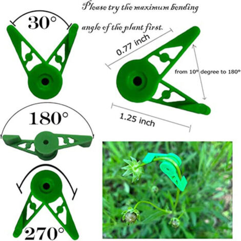 Lot De 70 Clips De Pliage Pour Plantes Réglables 360° - Pour Entraînement Des Tiges, Jardinage, Faible Stress (LST)