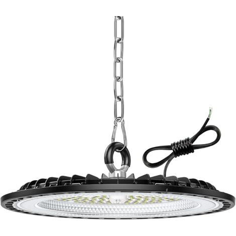 Projecteur Led High Bay ANNIFUNLY UFO Projecteur LED Industriel 100W 15000LM, 6500K Blanc Froid éclairage Atelier 100w