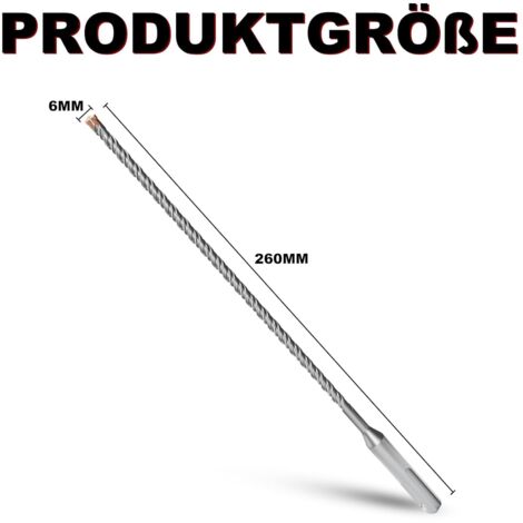 Foret SDS Plus 25 Mm X 310 Mm 6 Tranchants Carbure - Béton Pierre Brique