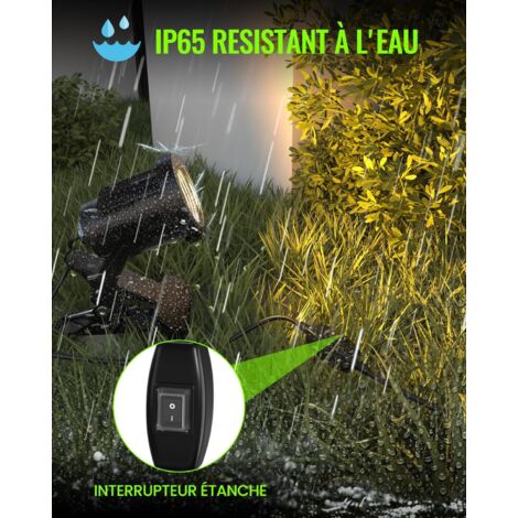 Lampe Spot à Pince avec Interrupteur On/Off IP65 Résistante à l'Eau