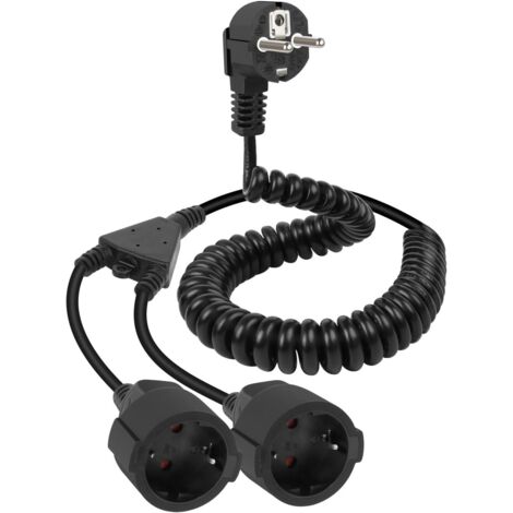 Câble Remorque Spirale 13 Broches 2m – Extension Mâle/Femelle Plug & Play Pour Caravane, Bateau