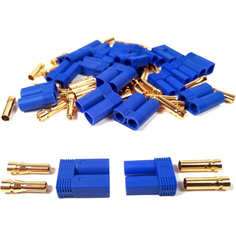 10 Paires De Connecteurs En T Mâle/femelle Pour Batterie LiPo RC - ESC | Compatible Modélisme, Drones