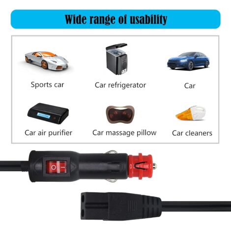 Câble De Réfrigérateur De Voiture Avec Interrupteur à Bouton
