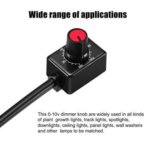 DC 0/1-10V Bouton Variateur LED (pas de Scintillement ni de ...