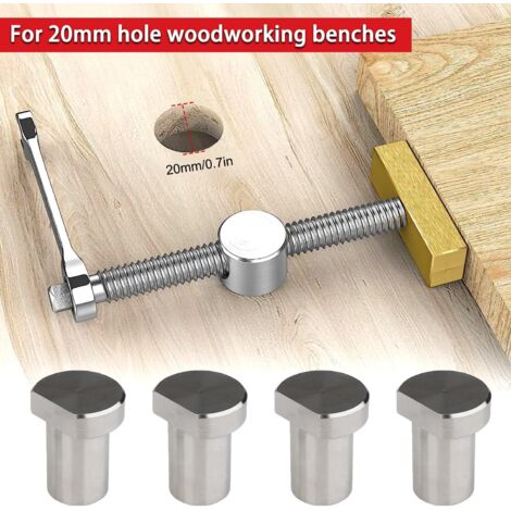 Lot de 2 Etau Etabli Avec 4 Bench Dog, Serre Joint Menuisier
