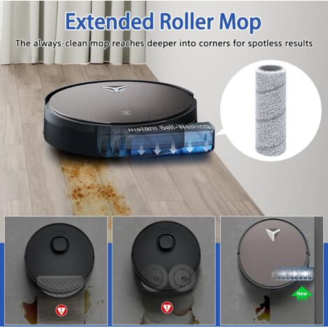 4 Pièces Filtres HEPA T50 Omni Pour ECOVACS DEEBOT T50 Pro Omni / T30C Omni - Kit Accessoires Aspirateur Robot