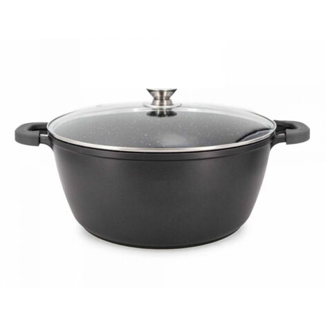 Faitout - Cheffinger - 24cm - 3.7L - Marbre antiadhésif - Passe au four et lave-vaisselle