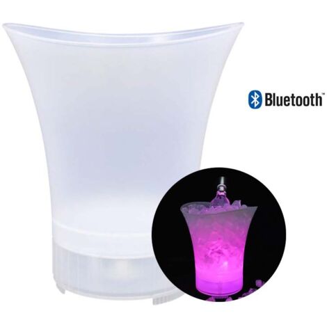 Seau à glace avec haut-parleur et éclairage led (1/2)