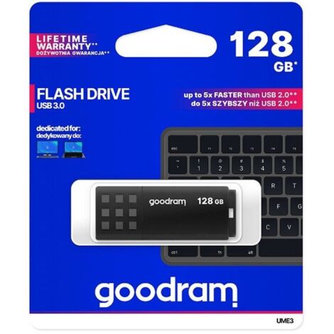 GoodRam UME3 128 GB USB 3.0-Flash-Laufwerk – Schwarz (1/4)