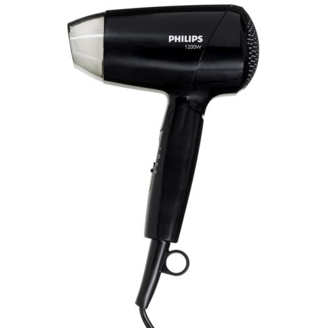 Phillips Essential  Travel Care Hairdryer BHC010/10 compact, Leistung 1200 W, Schwarz