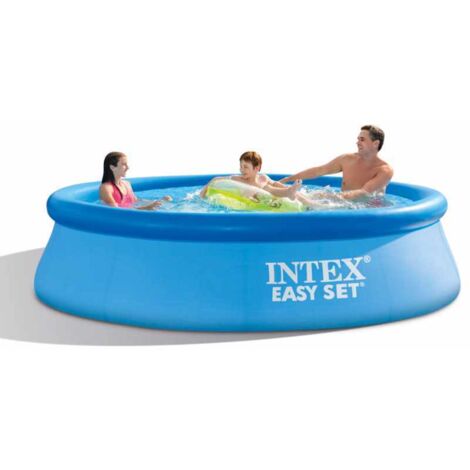Intex – Aufblasbares Schwimmbecken Ø 3,05 m – Höhe 76 cm – 3853 Liter – Schneller Aufbau in 10 Minuten – Inklusive Kartuschenfilter (1/5)