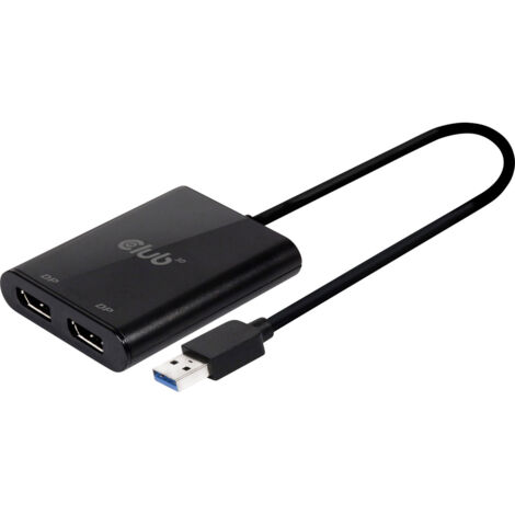 CLUB3D USB3.2 Gen1 Typ A zu DisplayPort™1.2 Dual Monitor 4K60Hz Video Splitter (1/5)