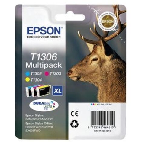 Epson Stag T1306 Druckerpatrone 1 Stück(e) Original Cyan, Magenta, Gelb (1/5)