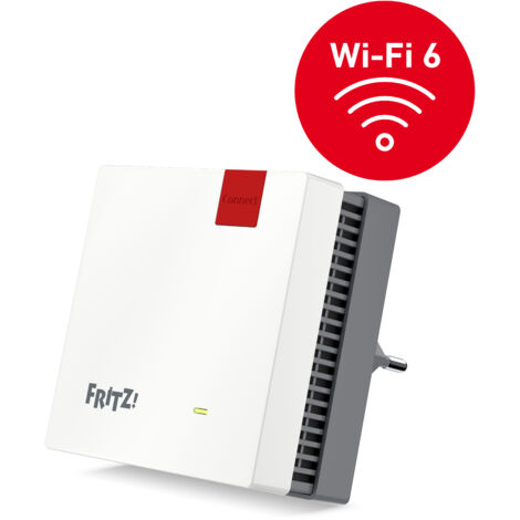 FRITZRepeater 1200 AX – Netzwerk-Repeater 2400 Mbit/s – Wi-Fi 6 (802.11ax) – Internes Antennen-Design – Gigabit Ethernet – AVM (1/4)