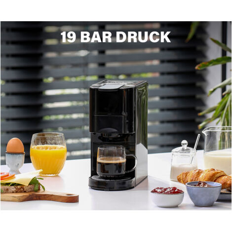 Kapselkaffeemaschine 19bar 5in1 für Kapseln, ESE Pads & Kaffeepulver