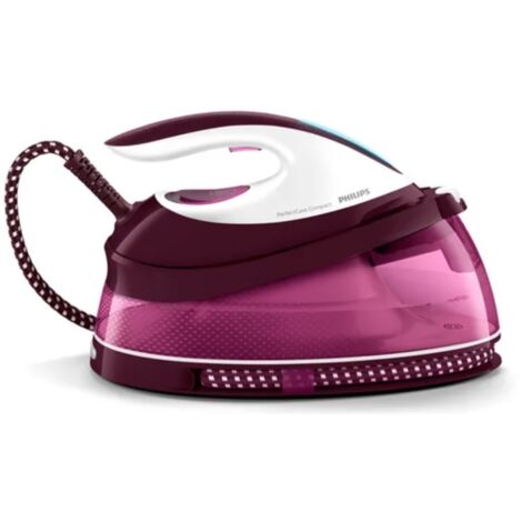 Philips GC7842/40 Dampfbügelstation 1,5 l SteamGlide Plus-Sohle Violett, Weiß