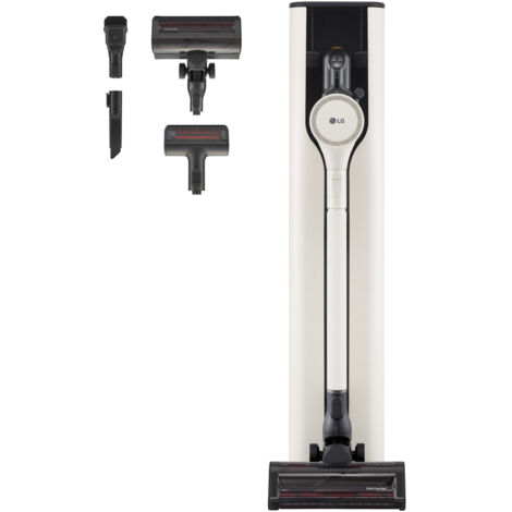 LG CordZero All-in-One Tower A9T-PRIME1C Stabstaubsauger Akku Trocken HEPA Beutellos 1,05 l 260 W Beige, Schwarz