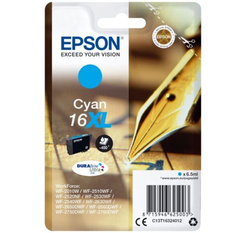 Epson Pen and crossword Singlepack Cyan 16XL DURABrite Ultra Ink